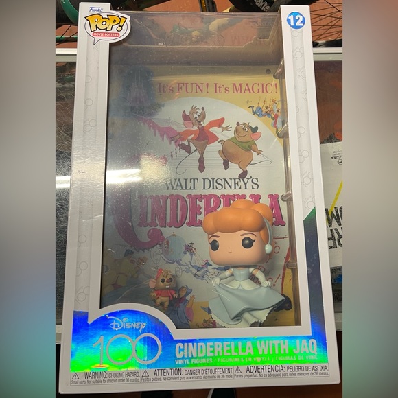 DISNEY 100 CINDERELLA NIB FUNKO POP MOVIE POSTER - Picture 1 of 5